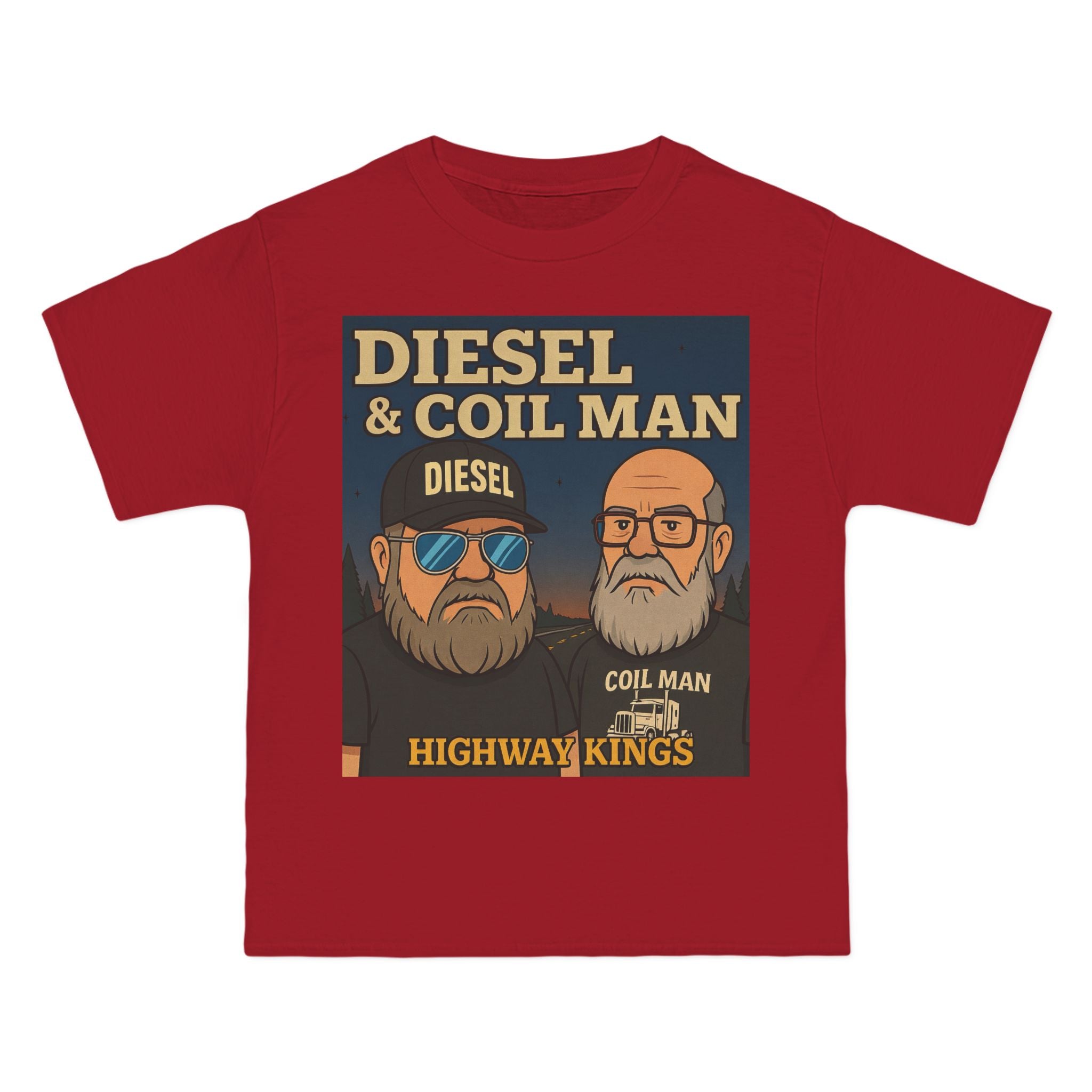 Diesel & Coil Man “Highway Kings” T-Shirt – Trucker Brotherhood Graphic Tee