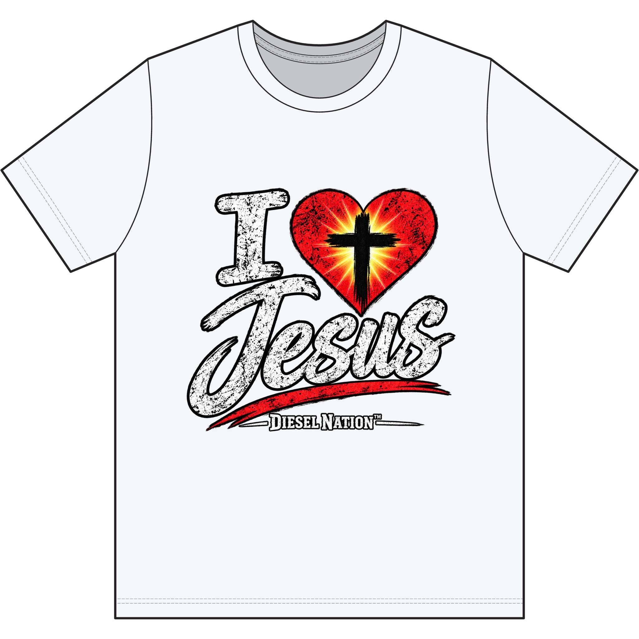 I ❤️ Jesus — Diesel Nation™ Faith T-Shirt