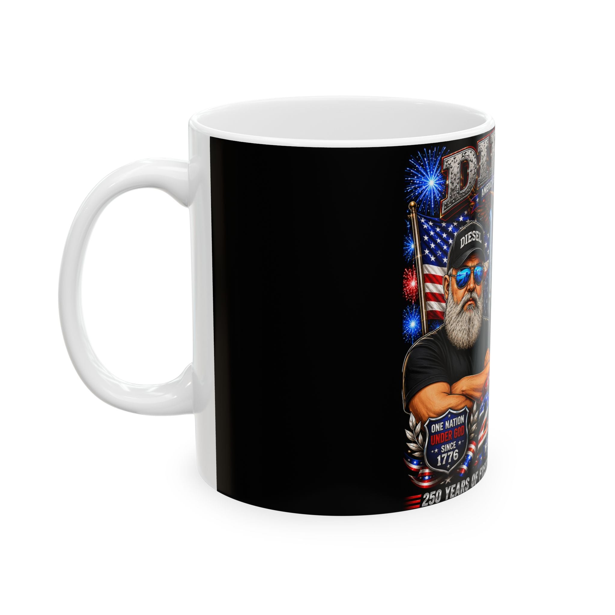 Diesel™ America 250 Coffee. Ceramic Mug, (11oz, 15oz)