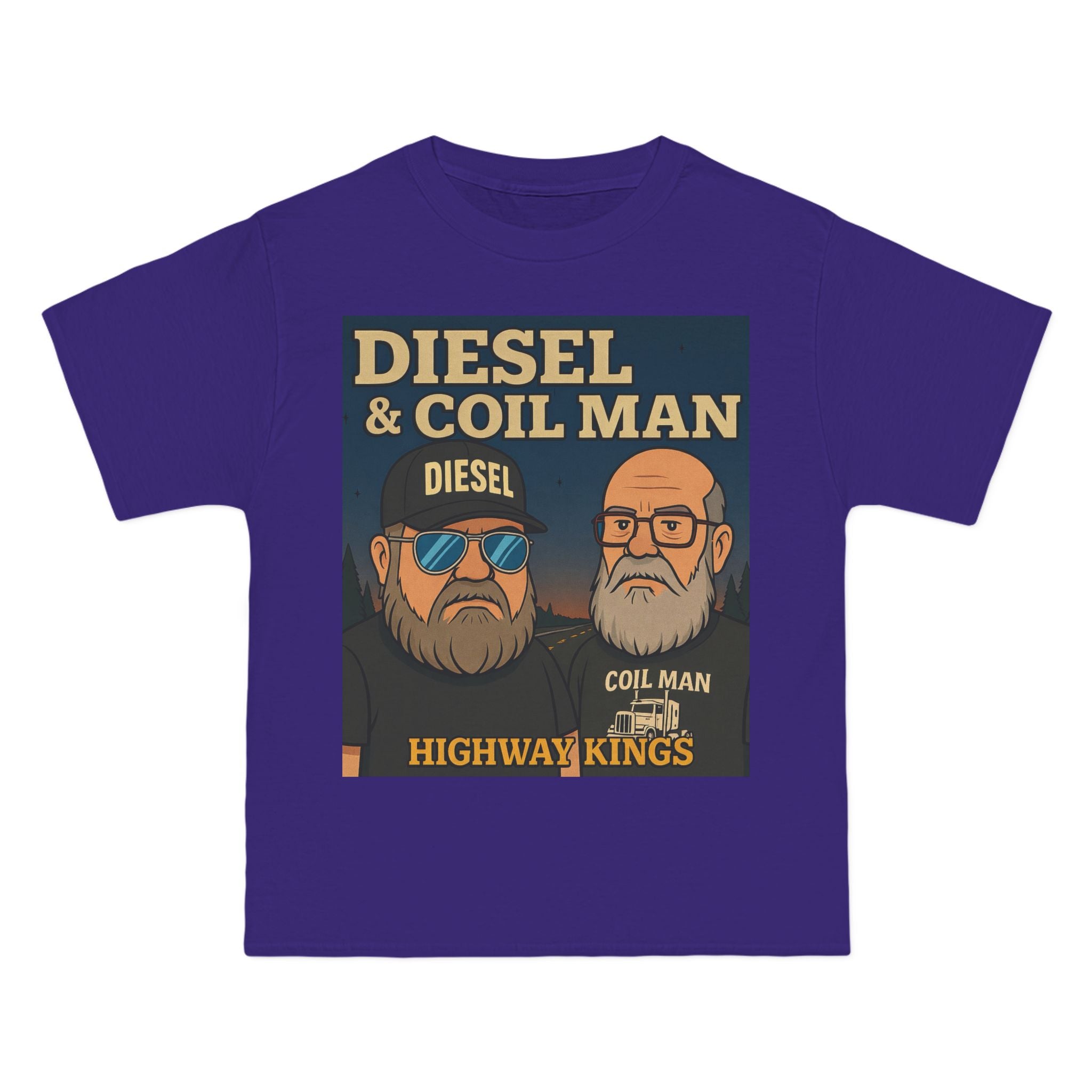Diesel & Coil Man “Highway Kings” T-Shirt – Trucker Brotherhood Graphic Tee
