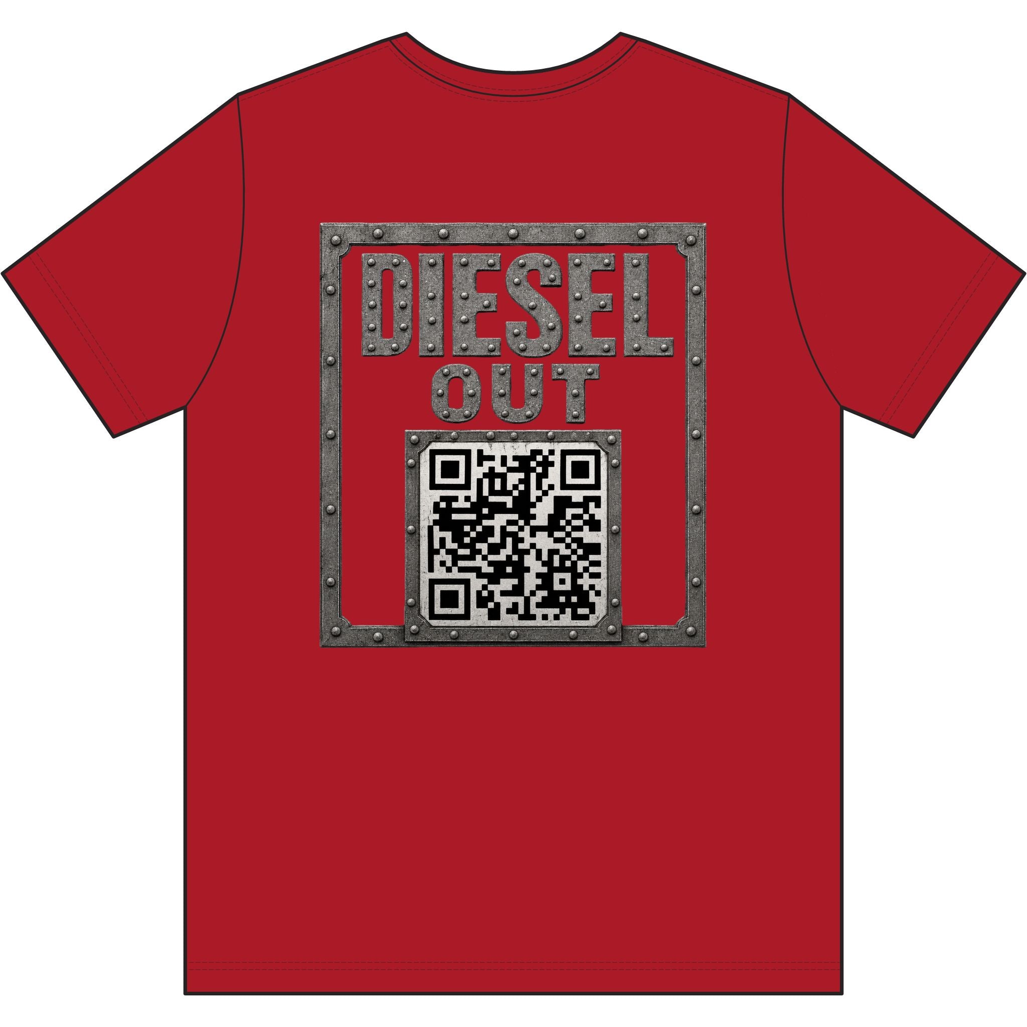 Diesel – Steel, Smoke & Freedom | Trucker & Biker Graphic T-Shirt