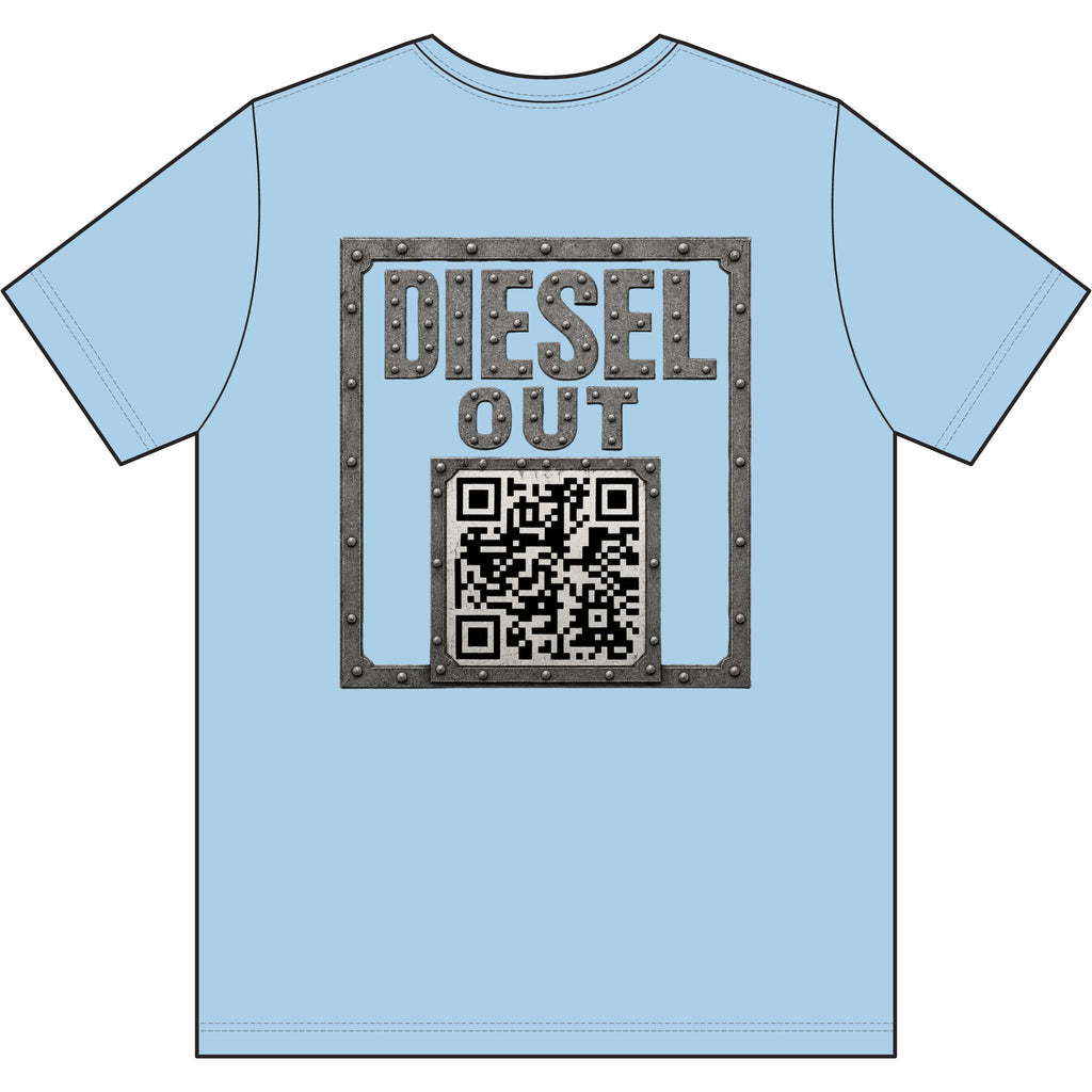 Diesel – Steel, Smoke & Freedom | Trucker & Biker Graphic T-Shirt
