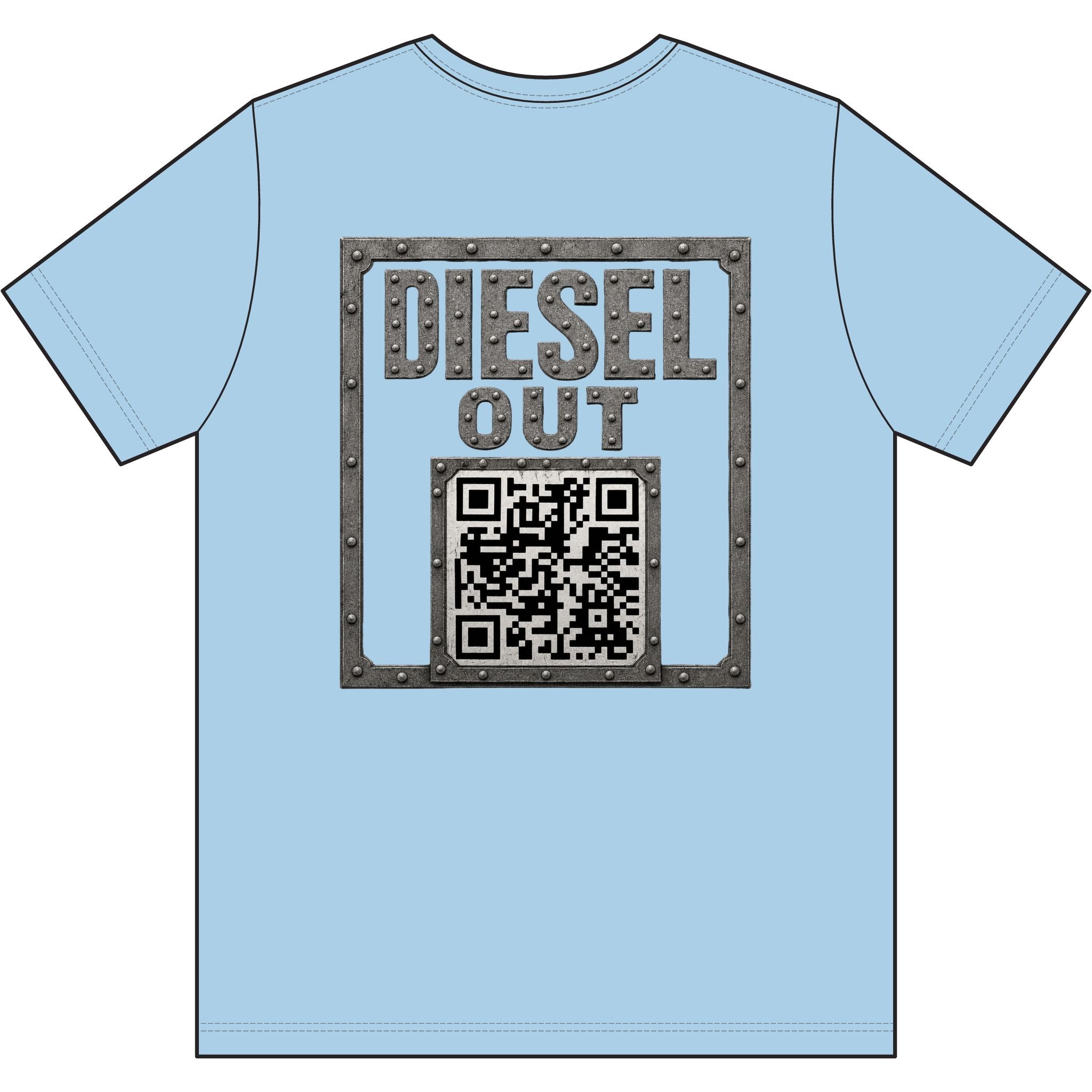 Diesel – Steel, Smoke & Freedom | Trucker & Biker Graphic T-Shirt