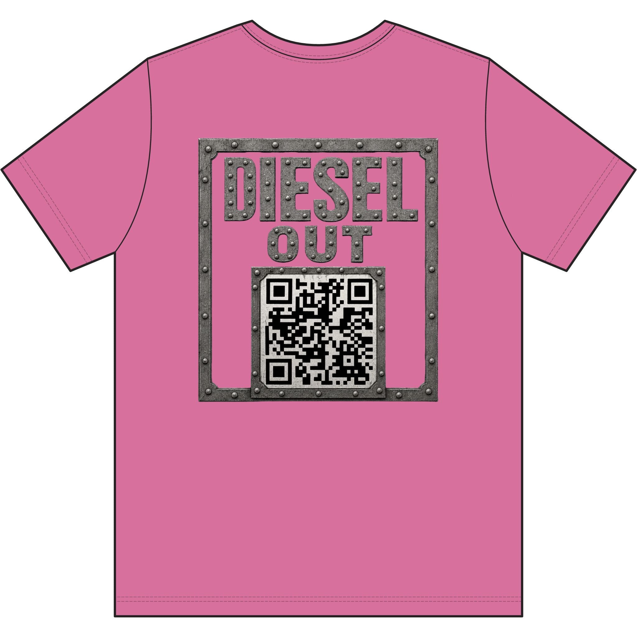 Diesel – Steel, Smoke & Freedom | Trucker & Biker Graphic T-Shirt
